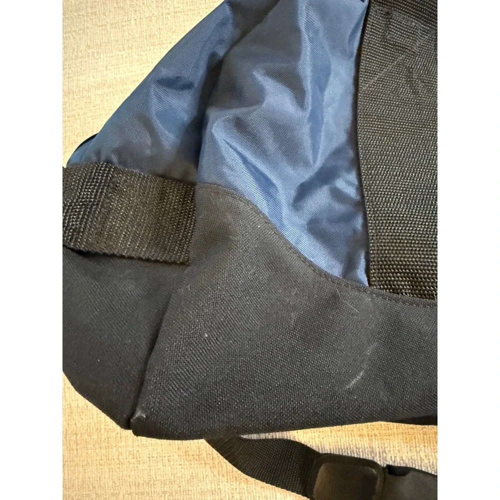 Vintage LL Bean Made in USA Adventure Duffle Bag Large 1990s Navy V273 Travel